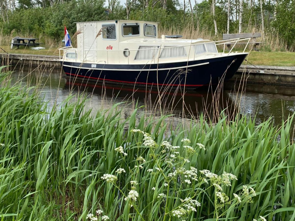 Boat Ella - Kamperen Op Het Water -Niet Om Mee Te Varen -Read Host Profile-Lees Hostprofiel Jutrijp Esterno foto